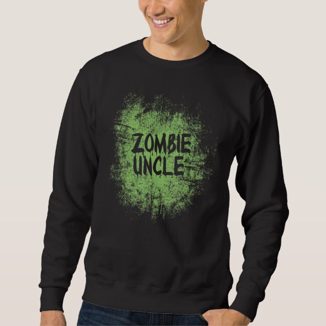 Sudadera Zombie uncle cool lazy halloween costume zombies f (Anverso)