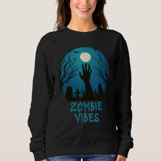 Sudadera Zombie Vibes Moonlit Graveyard  Scary Kids Boys Ad