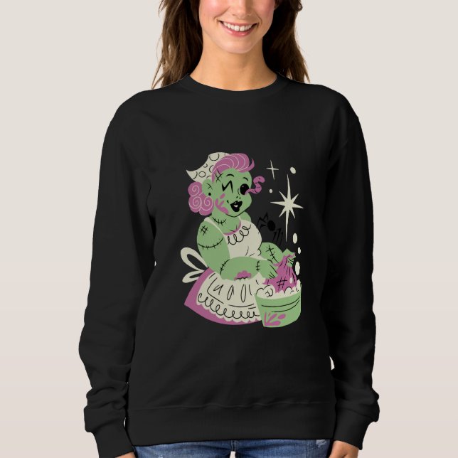 Sudadera Zombie Woman Mom Clean Halloween (Anverso)