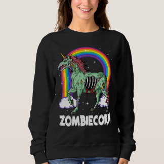 Sudadera Zombiecorn Zombie Unicornio Halloween Mujeres Chic