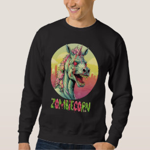 Sudadera Zombiecorn Zombie Unicornio I Love Brainbows Punk