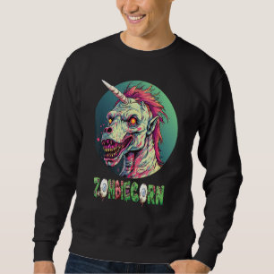 Sudadera Zombiecorn Zombie Unicornio I Love Brainbows Punk