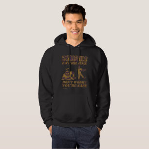 SUDADERA ZOMBIES COME CEREBROS NO TE PREOCUPES QUE SEAS SEG