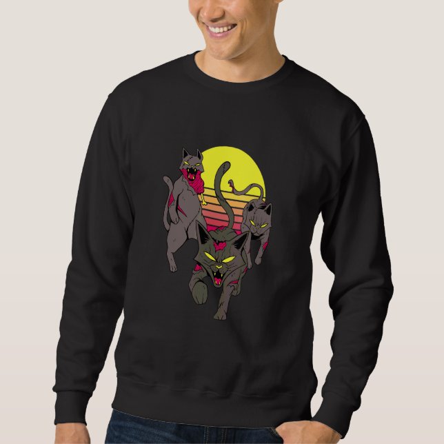 Sudadera Zombis de gato (Anverso)