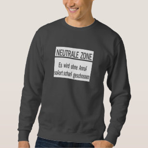 Sudadera Zona de Neutrale, muro de Berlín, Rótulo de
