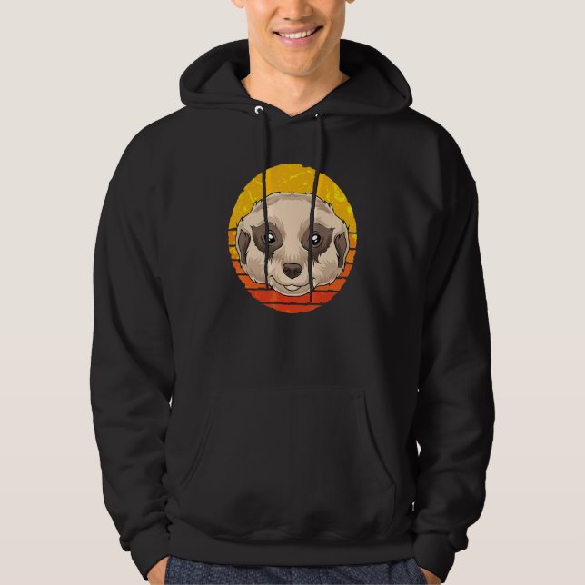 Sudadera Zoo Animal Africa Safari Retro Meerkat (Anverso)