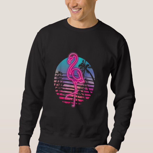 Sudadera Zoo Animal Tropic Summer Sunrise Flamingo (Anverso)