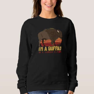 Sudadera Zoo Costume Animal  Friends  Buffalo Retro Theme