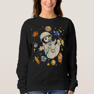 Sudadera Zoo de Planetas Cutas Zoo Animal Pingüino Espacio