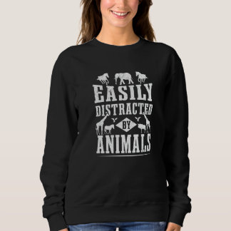 Sudadera Zoo Easily Distracted By Animals Zookeeper