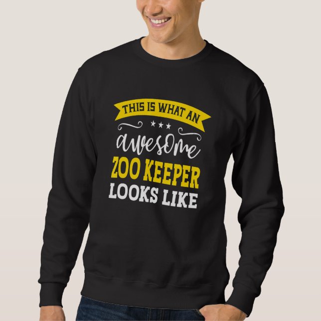 Sudadera Zoo Keeper Job Title Employee Funny Worker Zoo Kee (Anverso)
