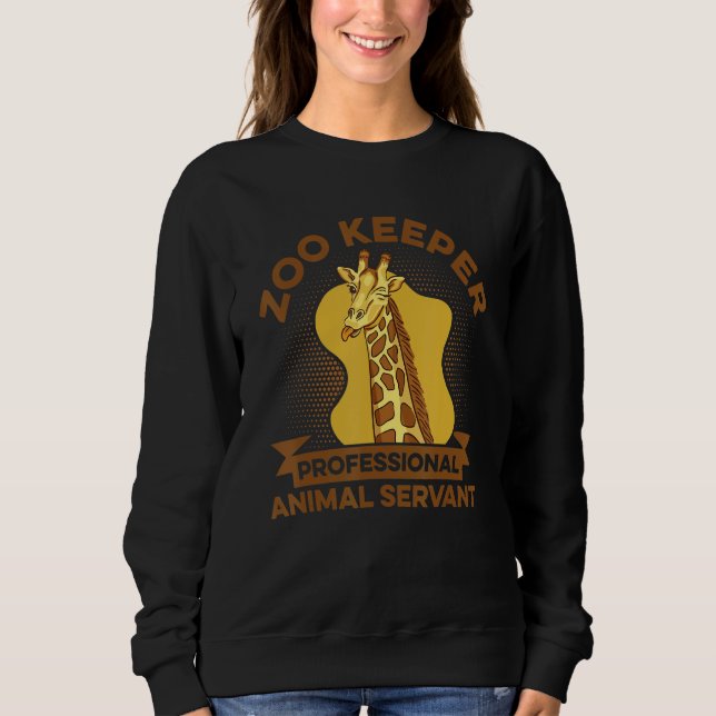 Sudadera Zoo Keeper Professional Animal Servant Animal Love (Anverso)