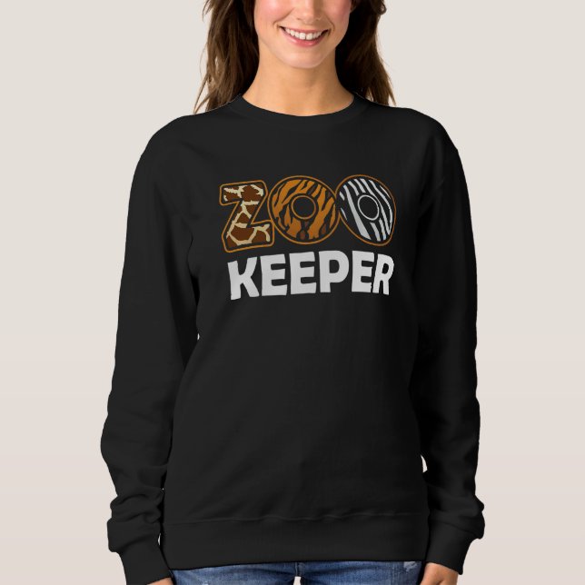 Sudadera Zoo Keeper Zookeeping Zoos Keeping Zookeeper (Anverso)
