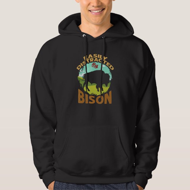Sudadera Zoo Wildlife Animal  Zookeeper Buffalo Bison (Anverso)