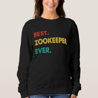 Sudadera Zookeeper Retro Best Zookeeper Ever