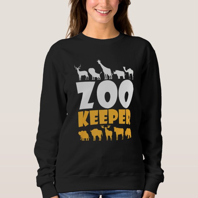 Sudadera Zookeeper Safari Animal Wildlife Zoologists Savann (Anverso)
