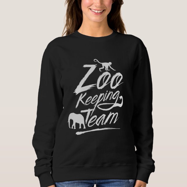 Sudadera Zookeeper Zoo Keeper Zookeep Job Zookeepers (Anverso)