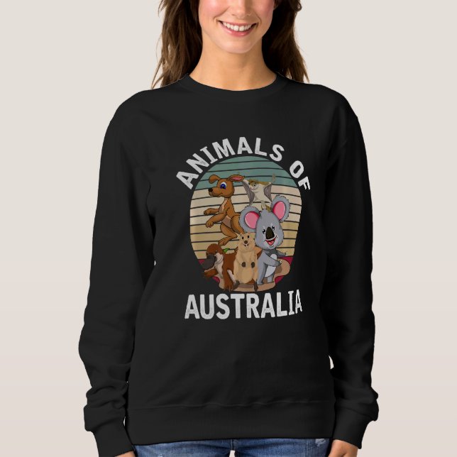 Sudadera Zoológico de Australia Animal Retro Australia (Anverso)