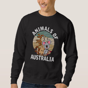 Sudadera Zoológico de Australia Animal Retro Australia