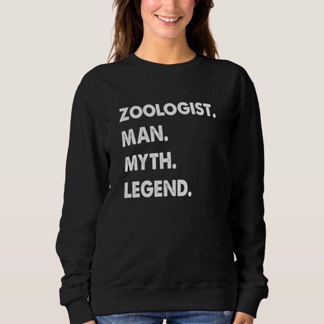 Sudadera Zoologist Man Myth Legend (Anverso)