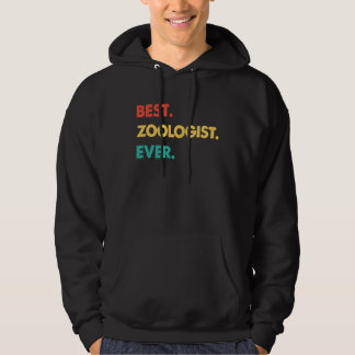 Sudadera Zoólogo Retro Mejor Zoólogo de Todos los Tiempos