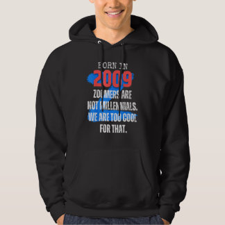 Sudadera Zoomer Gen Z Born In 2009 Humor Sarcasm  Men and W