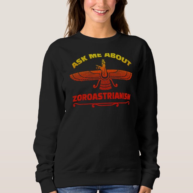 Sudadera Zoroastrianismo Mazdayasna Religión sobre el fuego (Anverso)