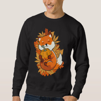Sudadera Zorro Animal Del Zoológico Otoño Hojas Caídas Anim