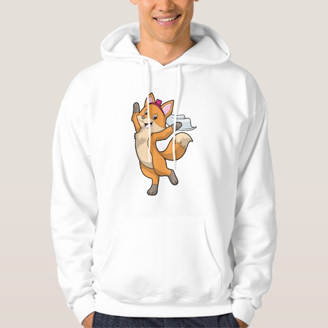 Sudadera Zorro como Novia con Velo y Corazón (Anverso)