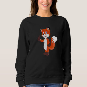 Sudadera Zorro con pulgar hacia arriba animal del bosque