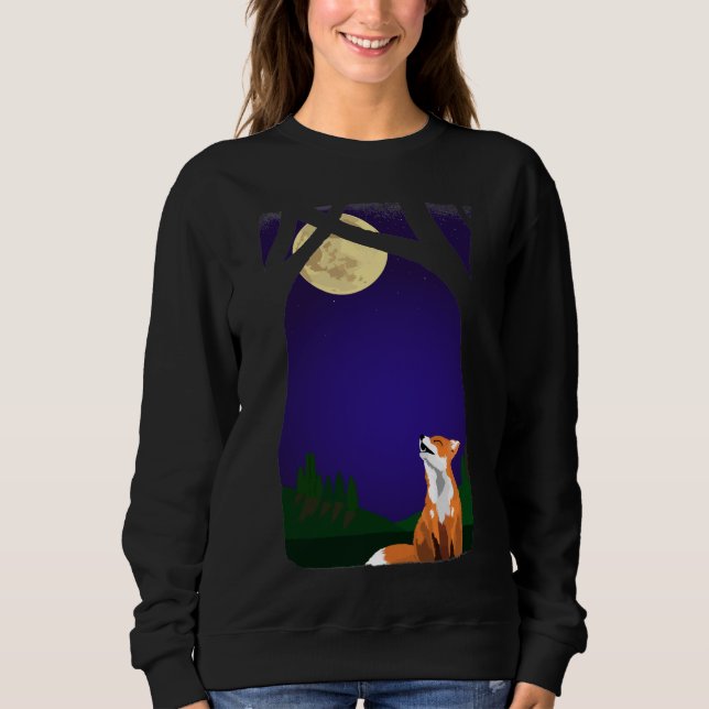 Sudadera Zorro de luna llena (Anverso)