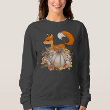 zorro estacional de otoño lindo