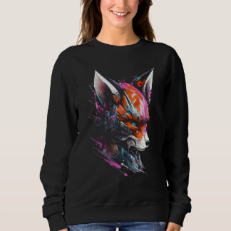 Sudadera Zorro Fantasía Robot Animal Colorido Zorro