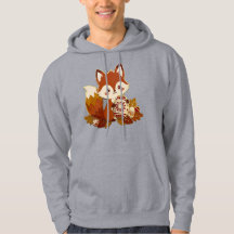 Zorro lindo cortado en papel 3D con adornos orname