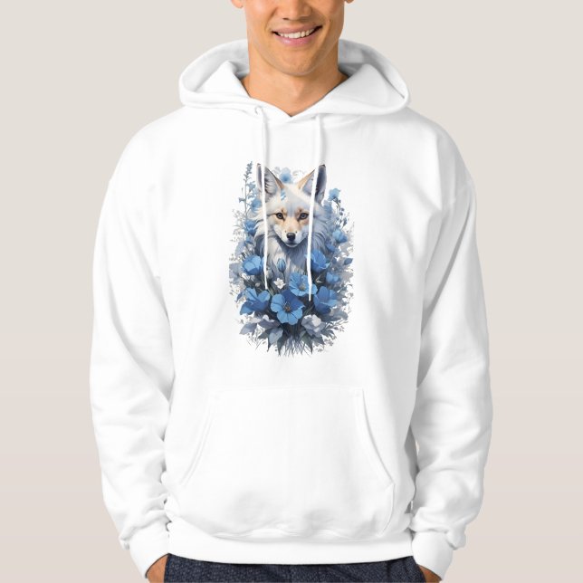 Sudadera Zorro místico en sangre azul (Anverso)