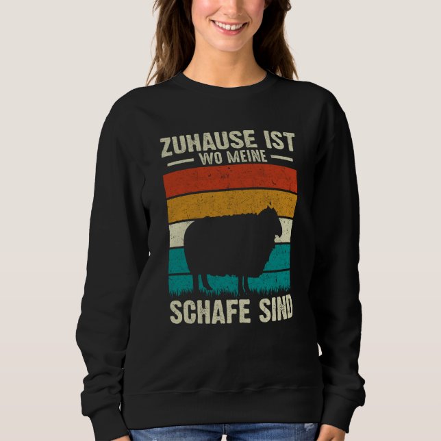 Sudadera Zuhause Ist Wo Meine Schafe Sind (Anverso)