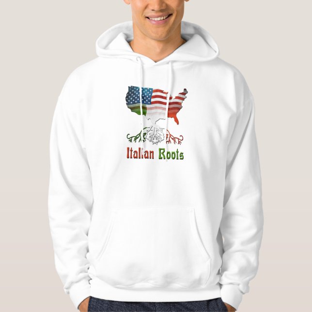 Sudaderas con capucha americanas italianas de la (Anverso)