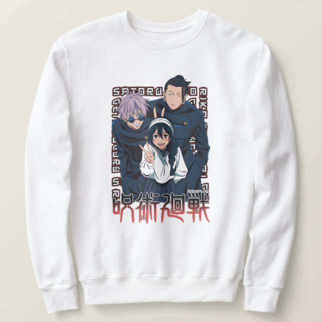 Sudaderas con capucha de anime de Gojo y Geto Hidd (Anverso del diseño)