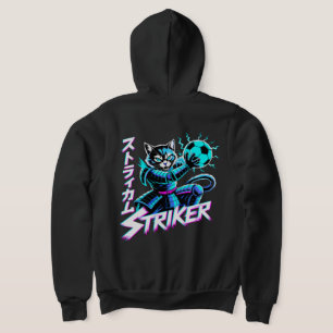 Sudaderas con capucha de gato cyberpunk para mujer
