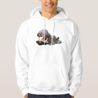 Sudaderas con capucha de hipopótamo para hombres b
