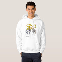 Sudaderas con capucha de manos estiradas con globo