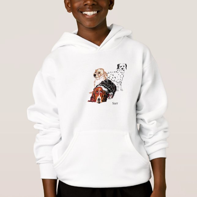 Sudaderas con capucha: Es el mundo de los perros  (Anverso)