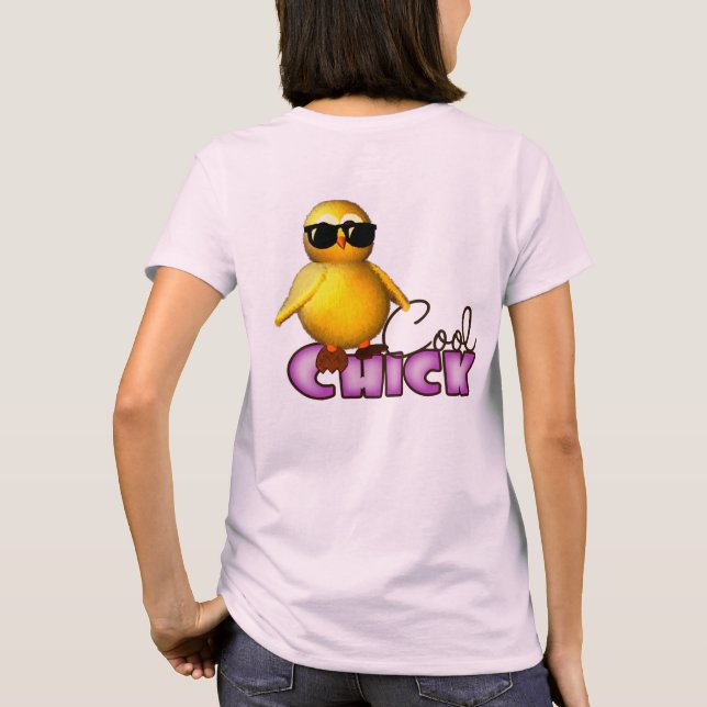 Sudaderas con capucha frescas del polluelo (Reverso)