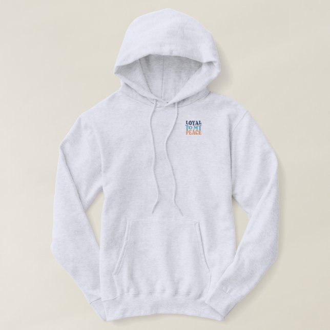Sudaderas con capucha para hombres Loyal to My Pea (Diseño del anverso)