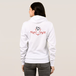 Sudaderas con capucha para mujeres, Rojo, Negro, C