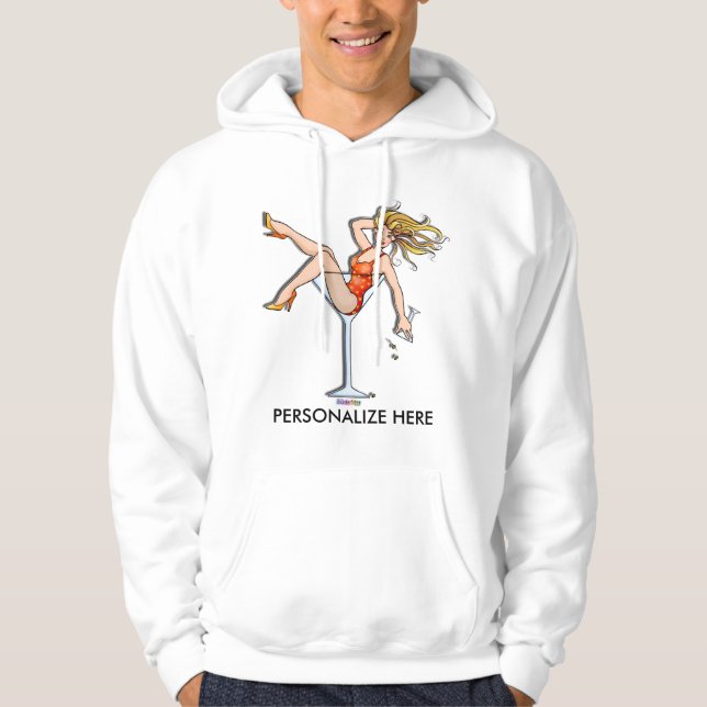 Sudaderas con capucha, sudaderas - Olivia en copa  (Anverso)