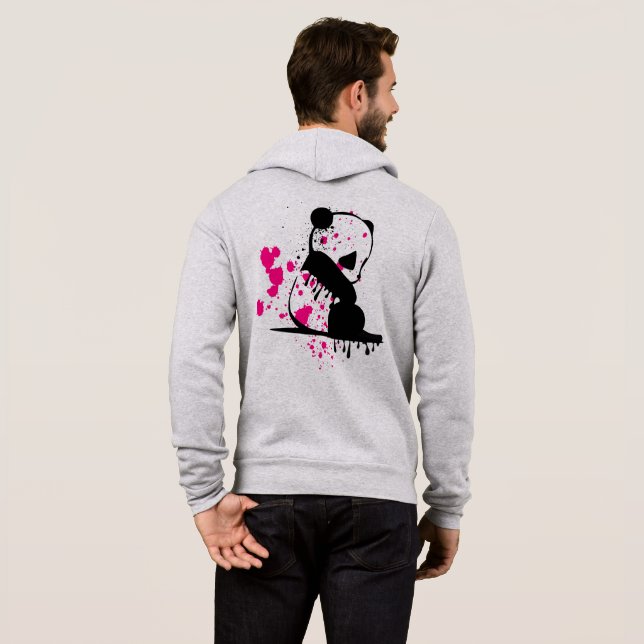 Sudaderas con capucha y cremallera para hombre (Reverso completo)