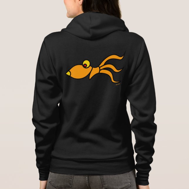 sudaderas con cremallera de pulpo divertido (Reverso)