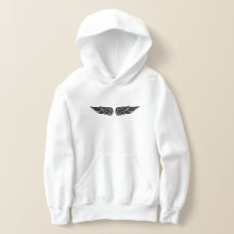 Sudaderas con estampado de ala de águila negras pa