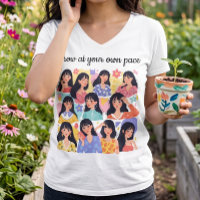 Sudaderas con retrato de mujer floral Crece a tu p
